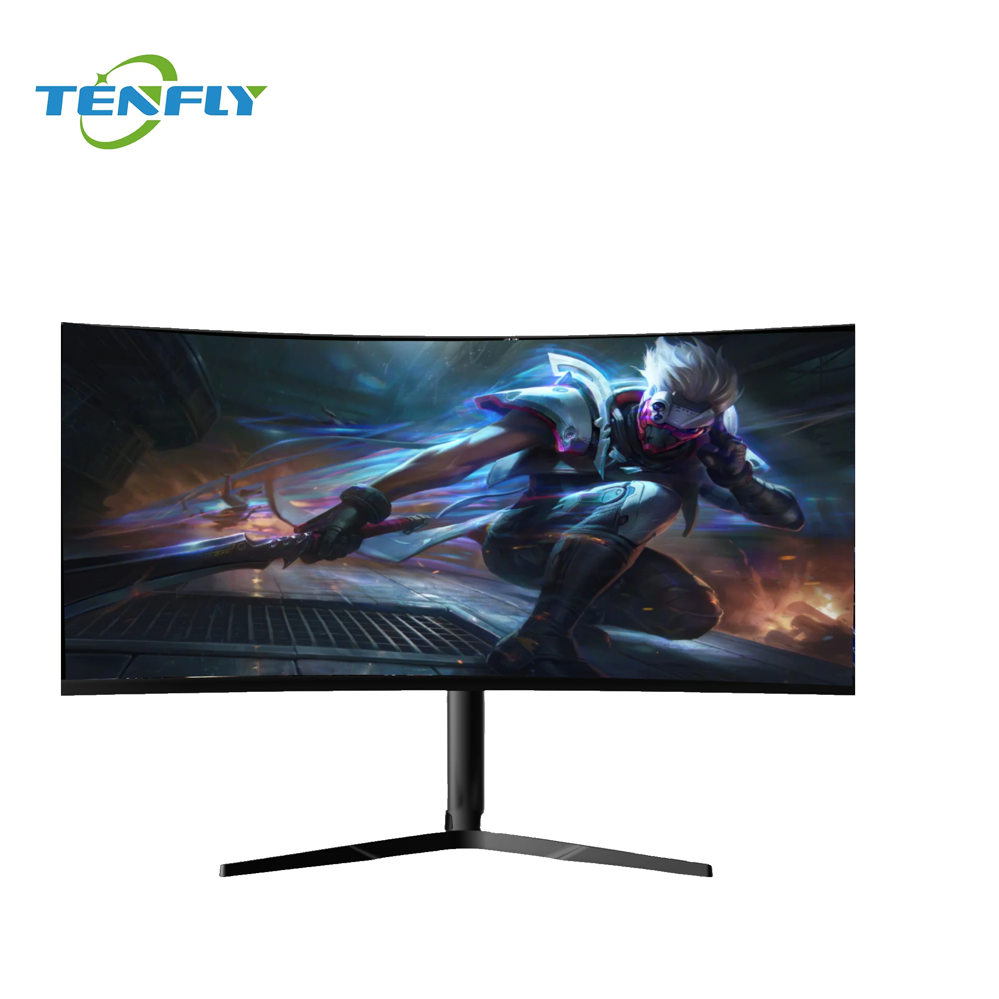 Gaming Monitor  34 Inch Curved Gaming Monitor 165hz FHD VESA Compatible Tilt Adjustable Eye Care Desktop Game Monitor