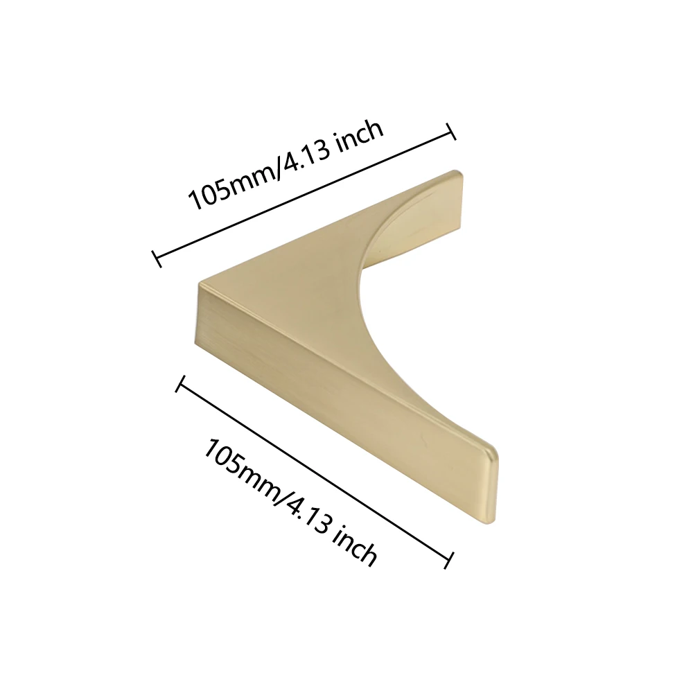 Zakrzywione trójkątne gałki do szafek Geometryczne uchwyty do szuflad Gałki do komód Klamki do drzwi szafy Pociągnięcia mebli Kuchnia Ozdobne uchwyty