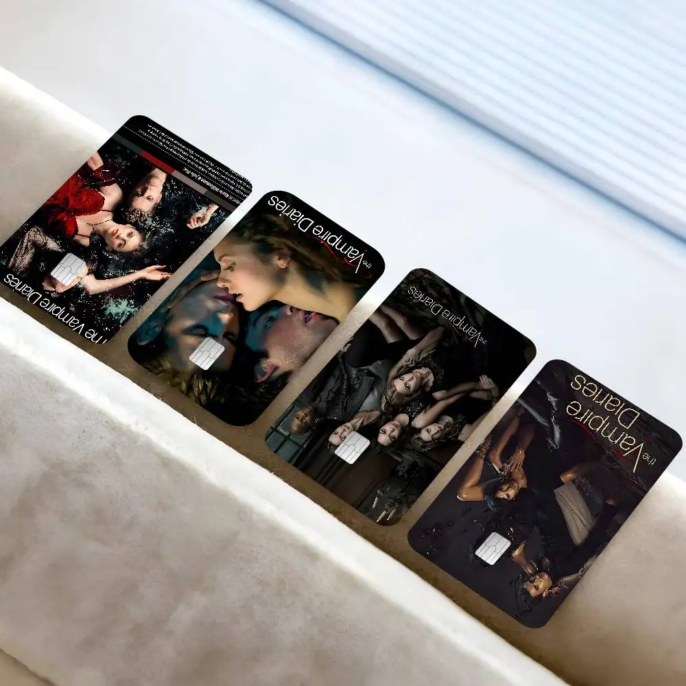 Klassischer Film The Vampire Diaries Anime Sticker Film Skin Cover für Kreditkarte Debit Bankkarte Front