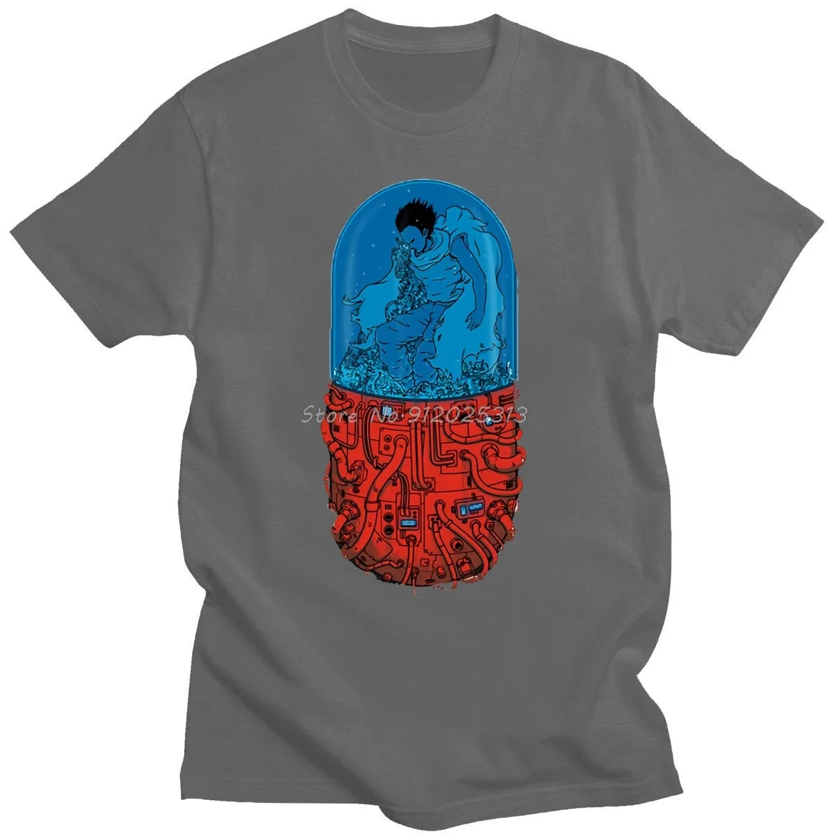 Men Hip Hop Retro T Shirt Male Tees Summer Fashion Casual Tshirt Harajuku Creativity Japanese Anime Akira Cotton T-shirt funny