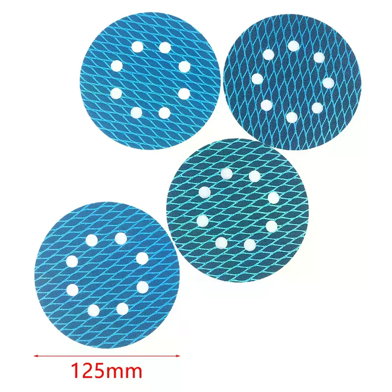 10PCS Of 5-Inch 8-Hole Shaped Sanding Discs With Adhesive Backing, Available In Grits 60-400 For Woodworking