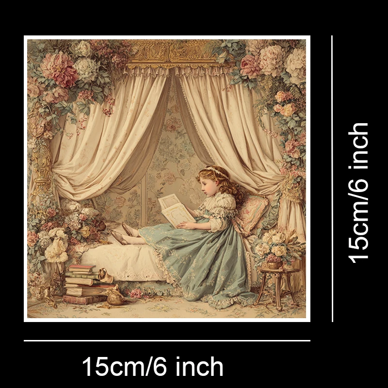 36 hojas de papel para álbum de recortes de 6 "x 6": impresiones de azulejos de mosaico para álbumes de recortes, decoración DIY de origami y bohemios, elegante juego de manualidades