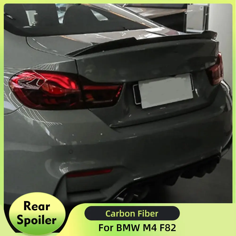 

Car Rear Trunk Spoiler Wings for BMW F82 M4 Coupe 2-Door 2014-2020 Carbon Fiber Rear Spoiler Boot Lid Wing Lip