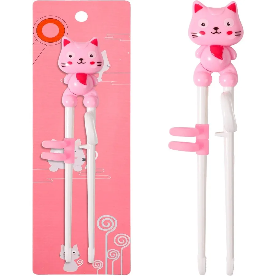 Palillos de entrenamiento Palillos para niños pequeños Forma de animal lindo Fácil de usar Aprendizaje Palillos reutilizables Ayudante con tren acoplable