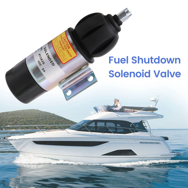 Fuel Stop Shut Off Shutdown Solenoid 24 V For Volvo Penta 872825 881969 872458 52318