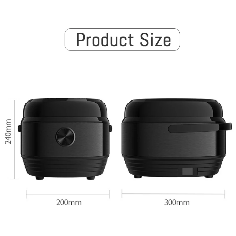 Multi-function Rice Cooker Universal Mini 3L Electric Rice Cooker Non-Stick Household Small Cooking Machine Make Porridge Soup