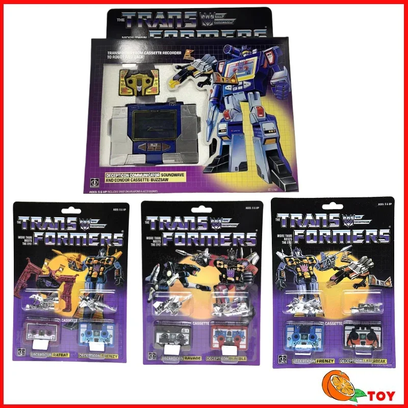 In stock Transformers toys US version G1 84-86 KO Frenzy Laserbeak Soundwave Model Robot Collection Action Figure Toy Gift