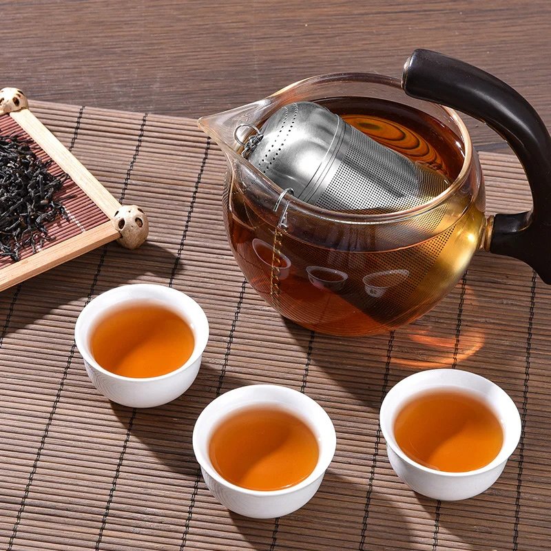 Teesieb Edelstahl Tee-Ei Teeblätter Gewürz Gewürz Ball Sieb Teekanne Feinmaschiges Kaffeefilter Teegeschirr – Detail 9