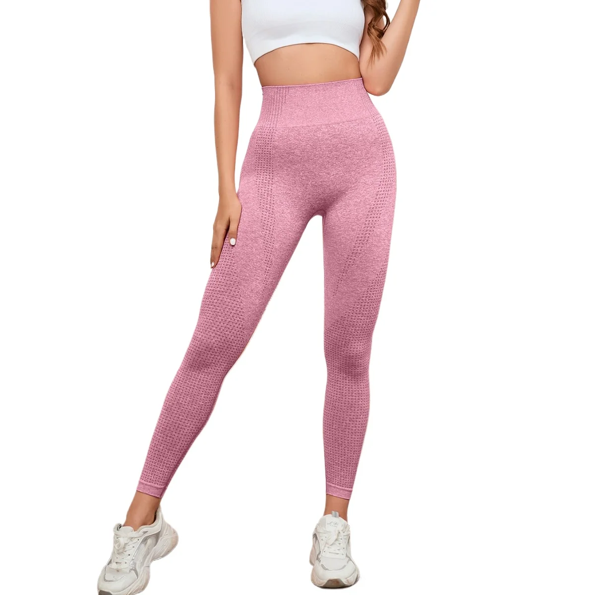 

High Waist Leggings Women Smile Leggins Push Up Indoor Sport Fitness Running Pants Elastic Trousers Gym Slim Pants NEW