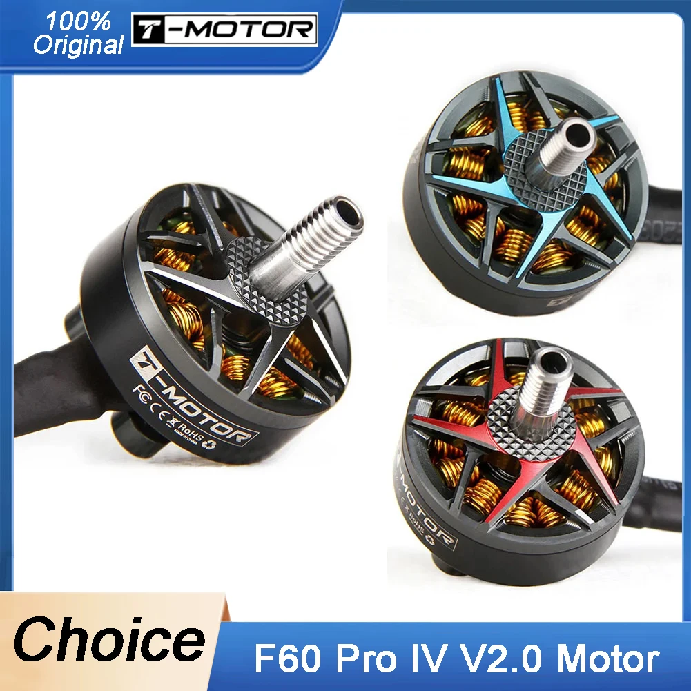 

T-Motor F6O Pro IV V2 1750/1950/2550KV 4-6S Brushless Motor for RC FPV Racing Drones
