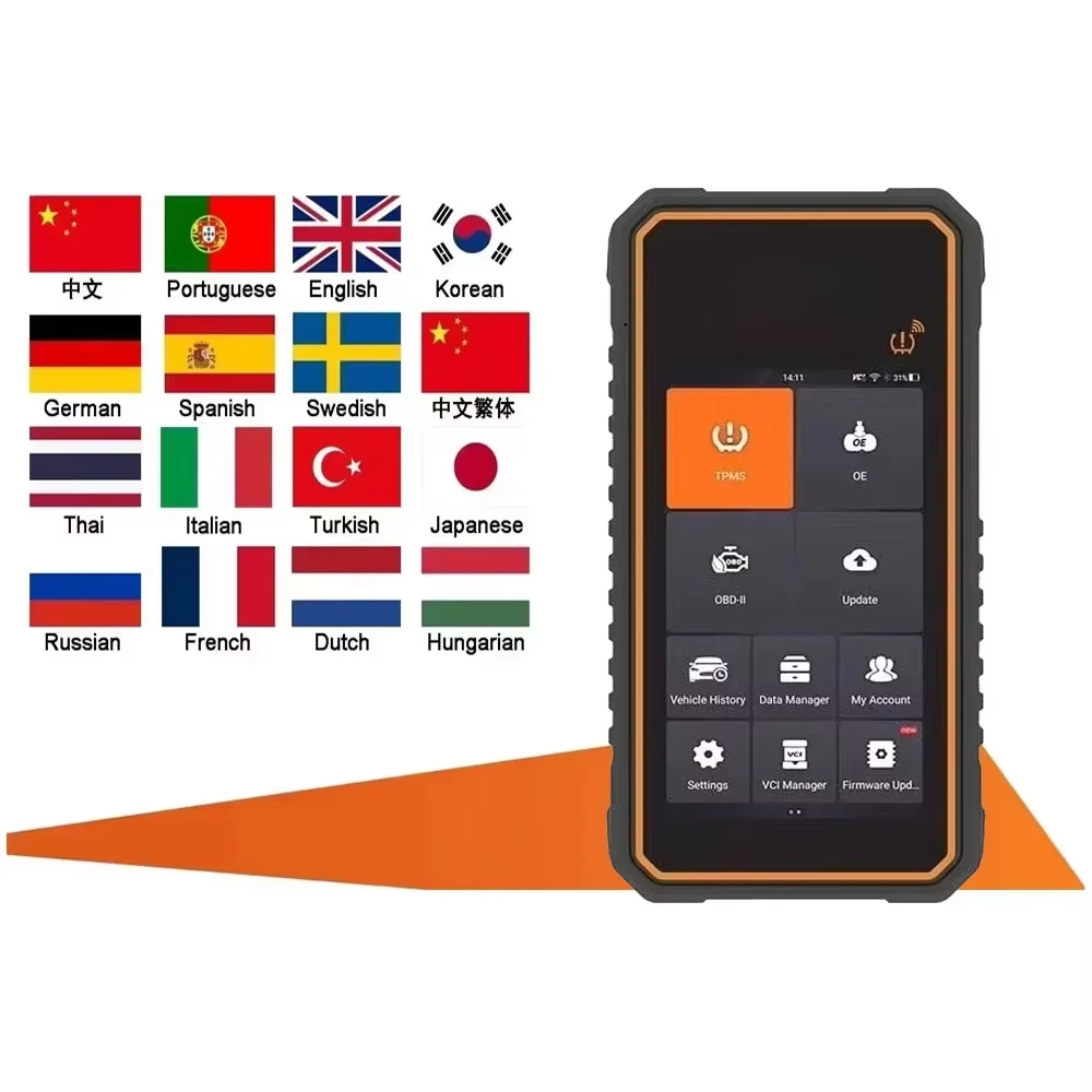 Foxwell TS5000 TPMS Bluetooth Programming Tool Tire Pressure Monitoring System Diagnostic Machine for All Car Diagnostic Scanner