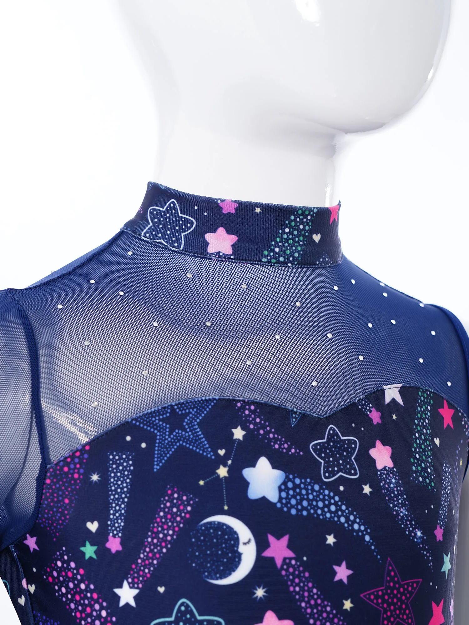 Justaucorps de danse de Ballet pour enfants filles, body complet avec strass, maillot de gymnastique, Costumes de patinage artistique sur glace, combinaison