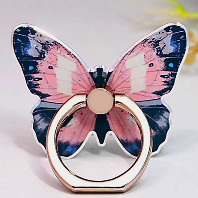 Immagine 5: Supporto Universale di Lusso a Forma di Farfalla per Telefono Cellulare, Anello Adesivo per Dito, Supporto per Smartphone