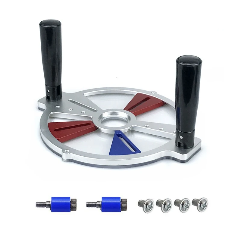 Woodworking trimming machine milling groove flip-chip engraving trimming opening bakelite milling base multi-functional guide