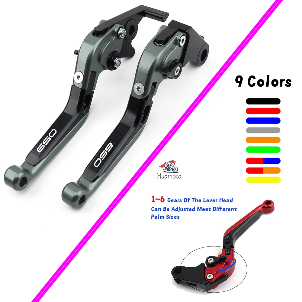 

6 Gear For Kawasaki Z650 650 Z 2017-2024 Clutch Lever Brake Lever Set Motorcycle Accessories Adjustable Extendable Brake