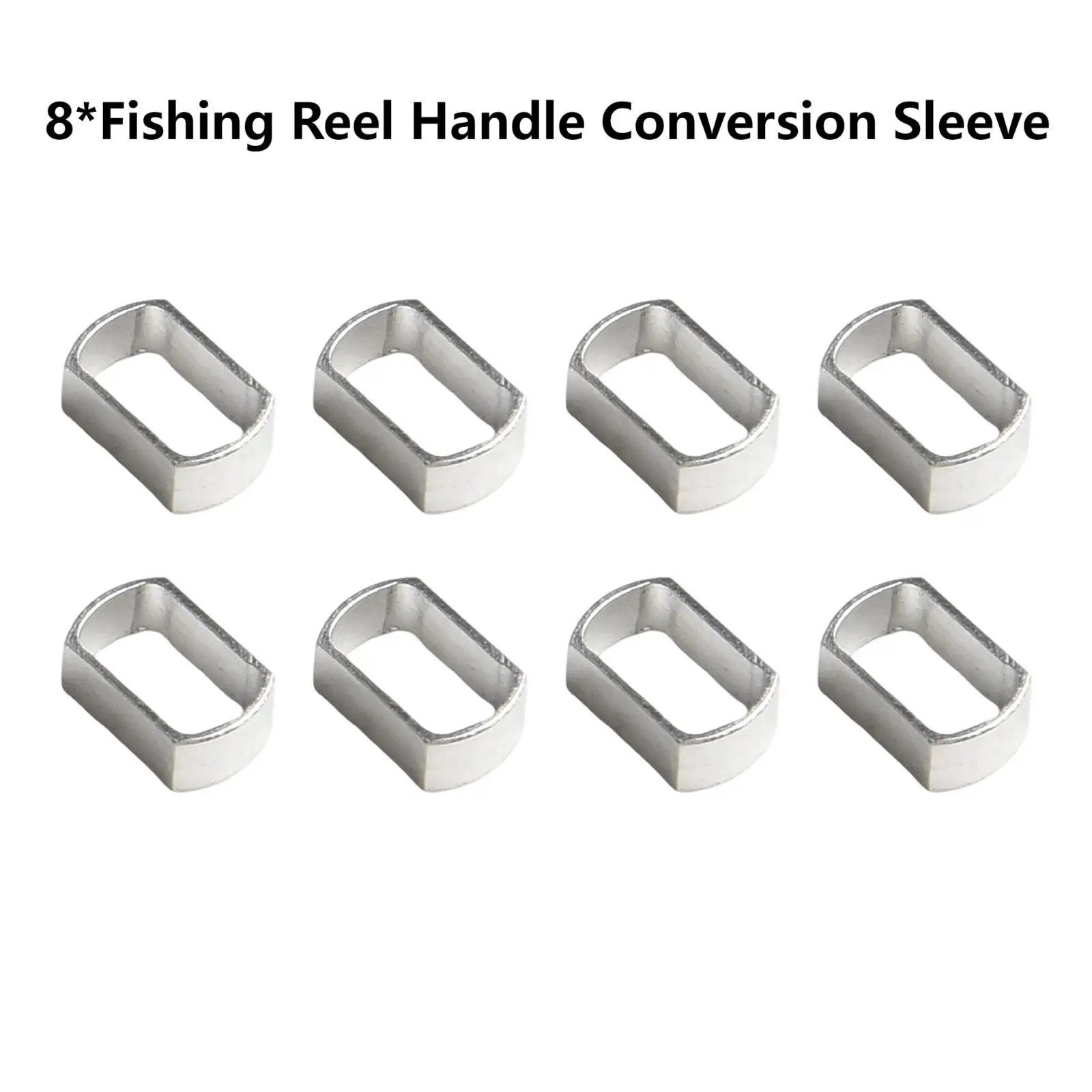 Poignée de bobine Baitcast, douille à bascule 8x5 à 7x4, manchon de Conversion, adaptateur à bascule en alliage d'aluminium, accessoires 8 pièces