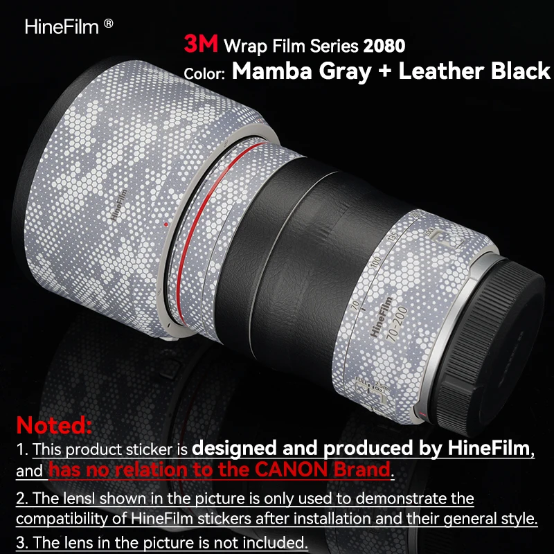 Hinefilm Skin для Canon RF70-200 F4, наклейка на объектив 70200, крышка для Canon RF70-200 мм F4 L IS USM, наклейка на объектив, пленка