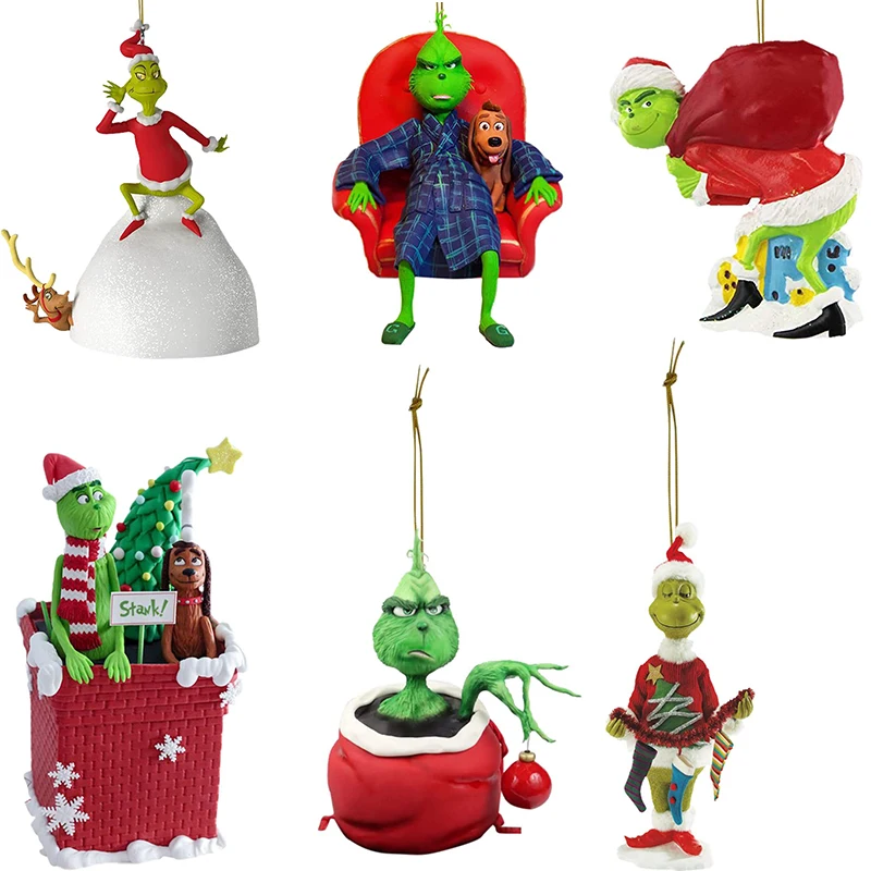 9pcs Funny Christmas Decorations Christmas Hanger New Year Pendants Xmas Tree Hanging Oranments Merry Christmas Decor