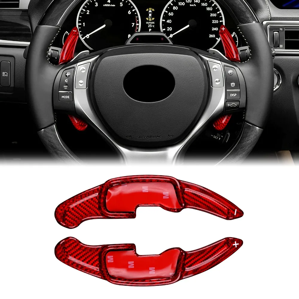 

Carbon Fiber Car Wheel Steering Paddle Shifter DSG For Lexus GS250/GS350/GX450 2012-2016 X300/RX350 2016-2020 Interior Accessory
