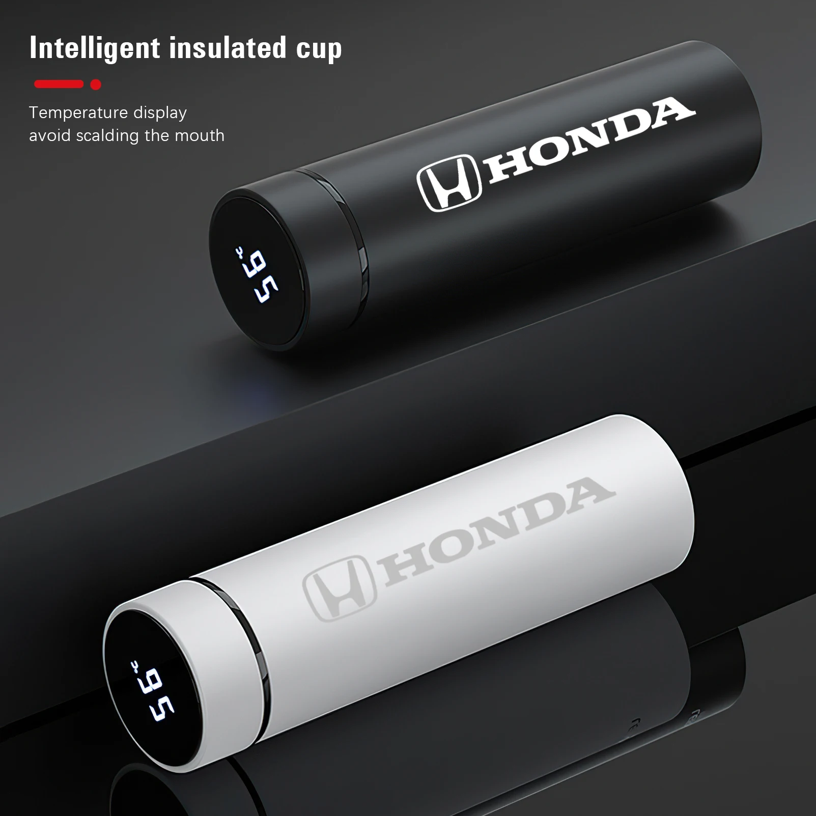 

Car Accessories Thermos Bottle Temperature Display Insulated Cup For Honda Civic Fit Jazz Accord Pilot CRV Odyssey Passport City