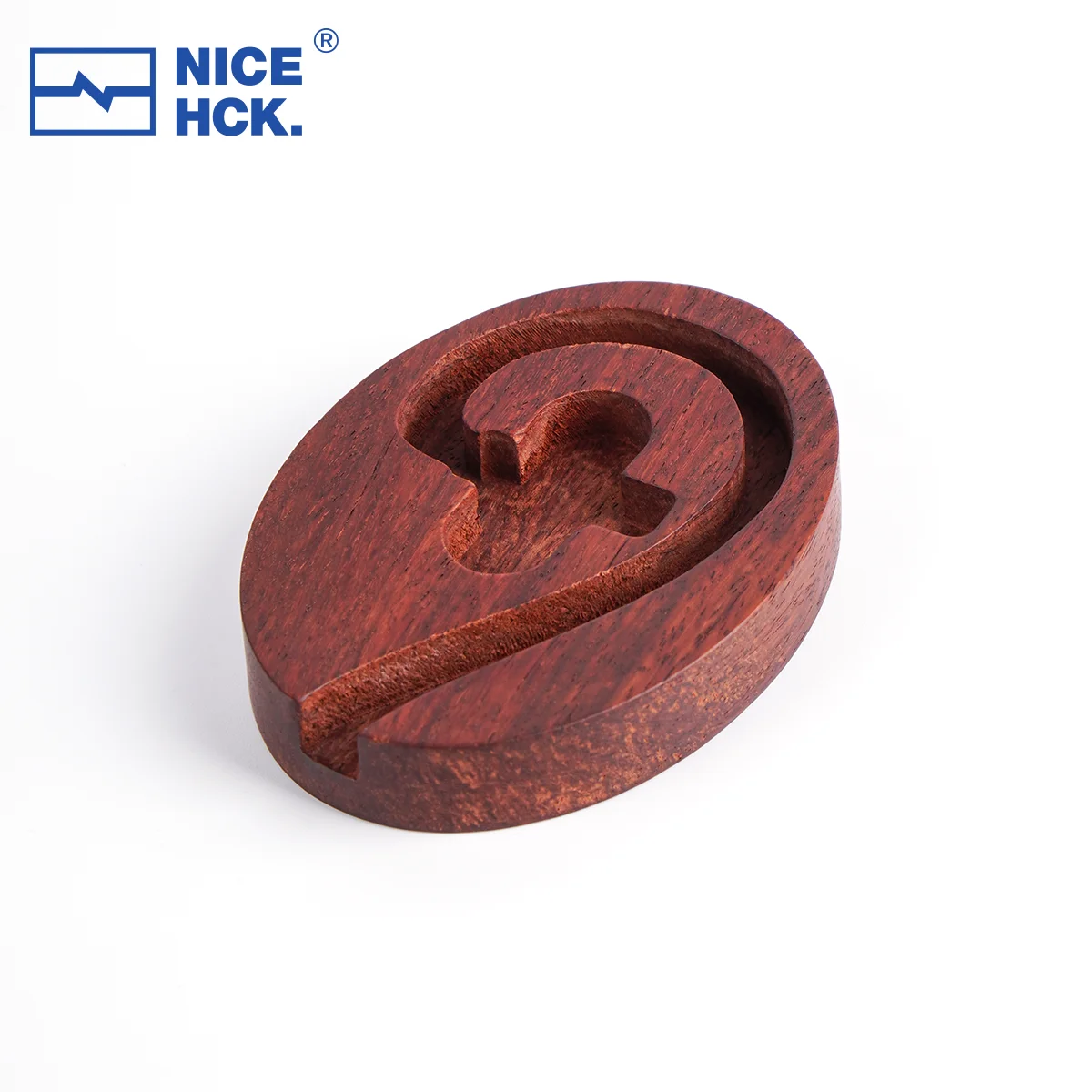 NICEHCK Madeira esculpida portátil DIY Gancho de orelha Shaper Acessórios para cabo de fone de ouvido