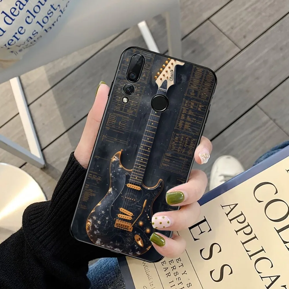 Music Instrument Guitar Piano Phone Case For Huawei Y9 6 7 5 Prime Enjoy 7s 7 8 Plus 7a 9e 9plus 8E Lite Psmart Shell