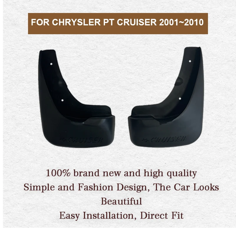 2Pcs For Chrysler PT Cruiser 2001~2010 Mudguards Mudflaps Fender Rear Mud Flap Splash Front Auto Parts Guards Cover Accessories