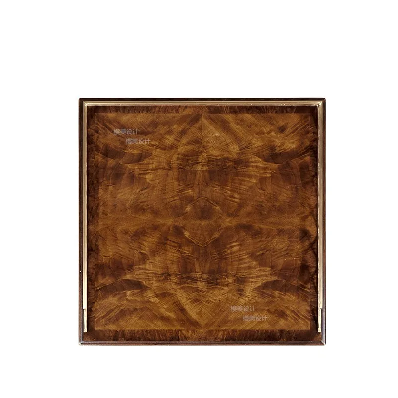 Solid wood square number, British wood grain parquet baking paint edge number