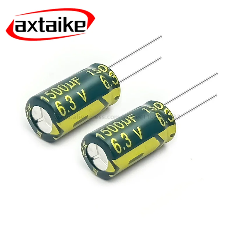 10PCS High Frequency Low ESR Aluminum Electrolytic Capacitor DIP 1500UF 6.3V 10V 16V 25V 35V 50V 8*16/10*13/10*20/13*20/13*25MM