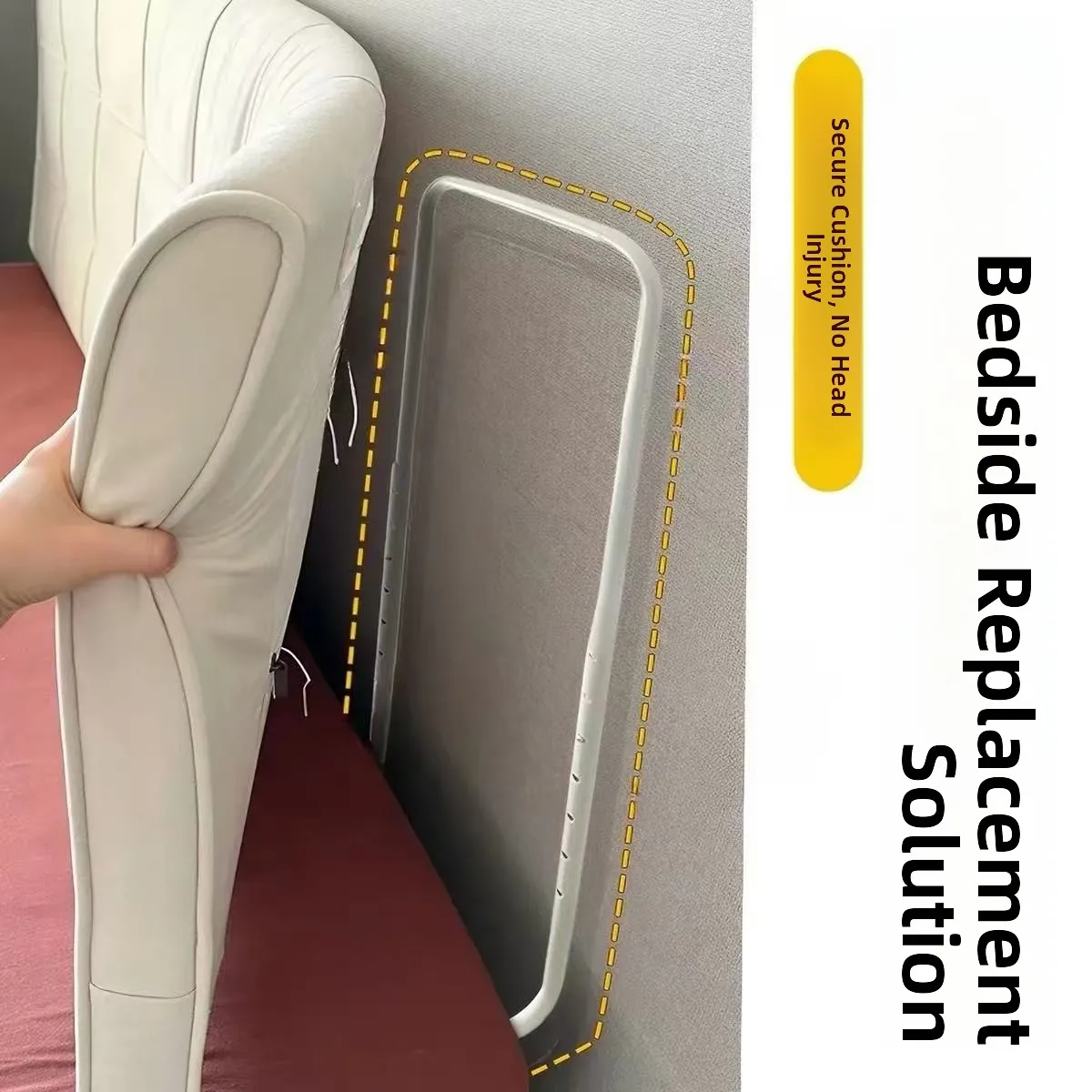 Fixed Pillow Board Prevents Falling off the Bed Side Support No Brand Home Fabric New C73585 Sleep Comfortably without Knocki...