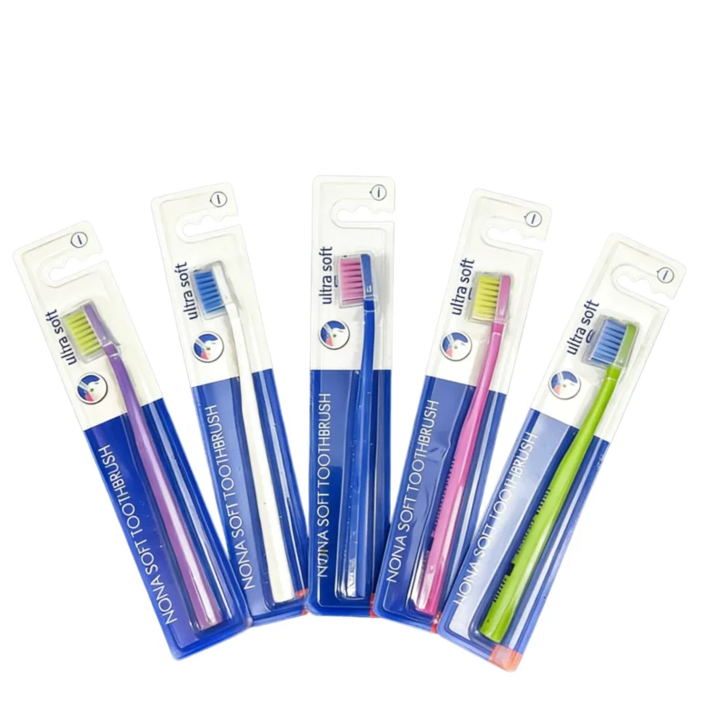 12pcs Adult Middle Soft Toothbrush Set Anti-Slip Mixed Colors Home Dental Care Individual Packaging Oral Hygiene Cleaning Kit