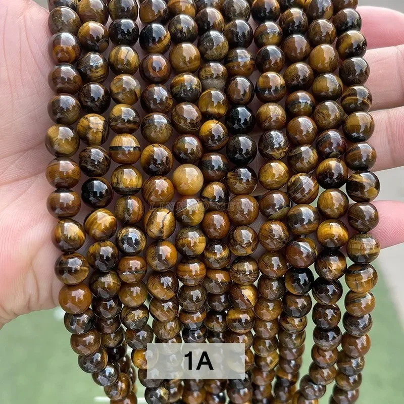 5A Natürliche Schwarze Achat Onyx Stein Perlen Runde Lose Spacer 4 6 8 10 12mm Für Schmuck Machen DIY armbänder Zubehör 15'' Strang