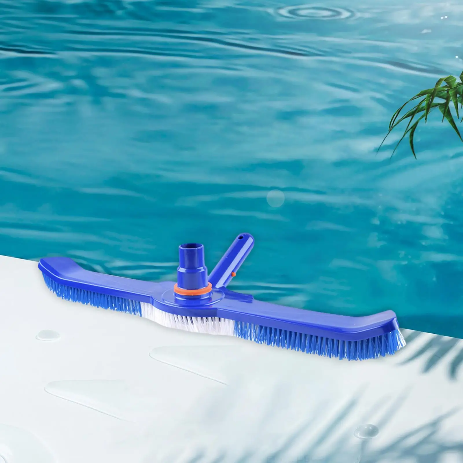 Pool Cleaning Tool with Vacuum Head and Bottom Brush for Above Ground Pool Wall Corner Step Cleaner 20 Inch