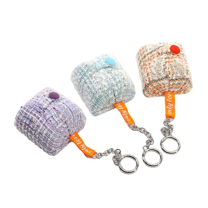 Portable Jewelry Organizers with Button Keeps Your Accessories Safe and Organized Earring Organizers Fabric Texture