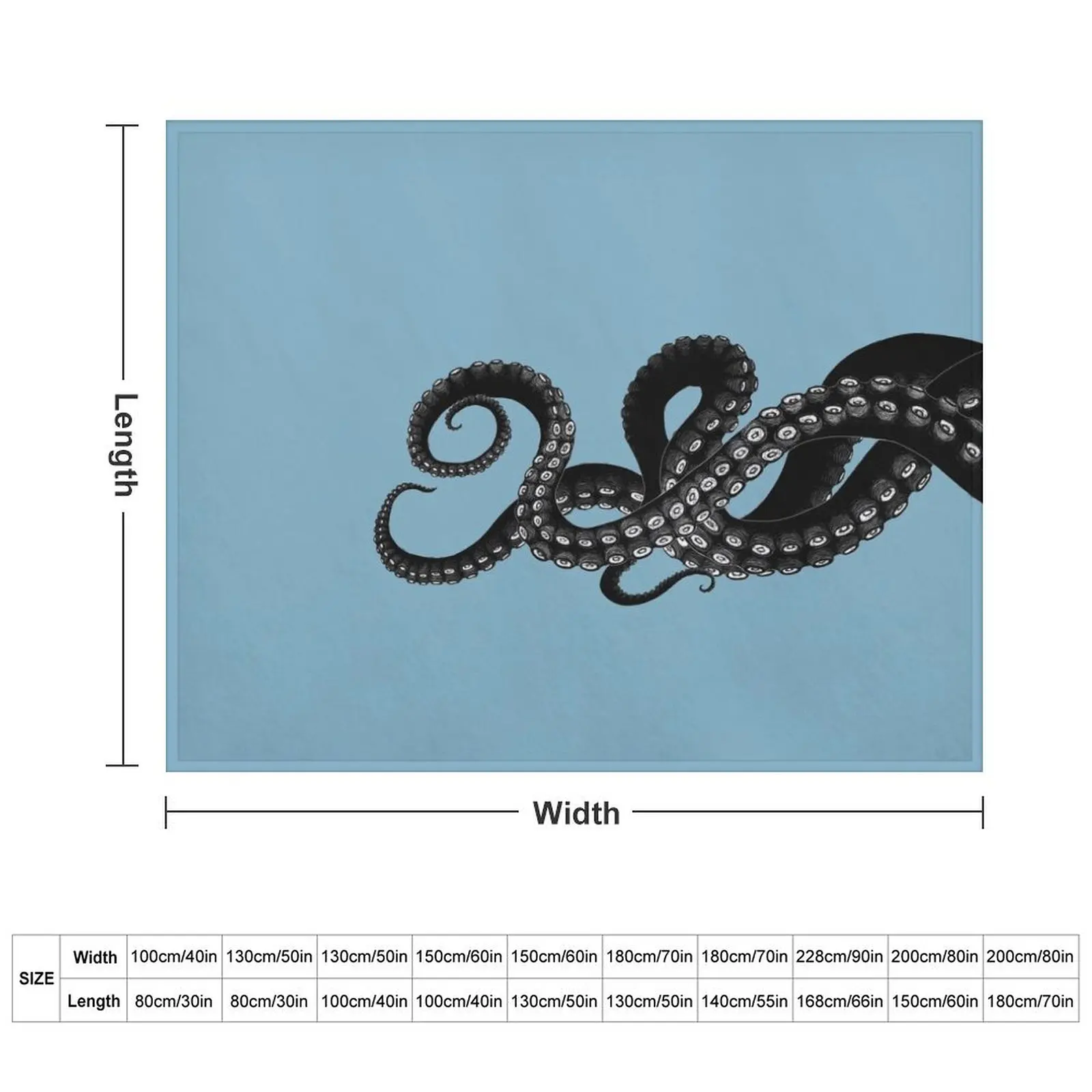 Get Kraken Throw Blanket warm winter Beautifuls Sleeping Bag Blankets