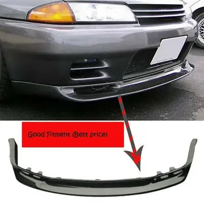 For Nissan Skyline R32 GTR JUN Style Carbon Fiber Front Bumper Lip Car accessories(Will fit on standard GTR front bumper only)