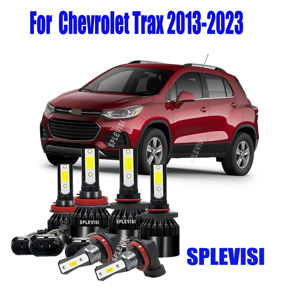 LED Headlight 9005 High H11 Low Fog Bulb Wide Compatibility For Chevrolet Trax 2013-2015 2016 2017 2018 2019 2020 2021 2022 2023