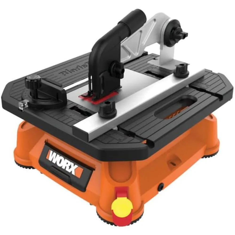 5.5 Amp Portable Electric Table Top Saw SAFETY SWITCH ADJUSTABLE MITER GAUGE GREAT AT CROSS & RIP CUTS