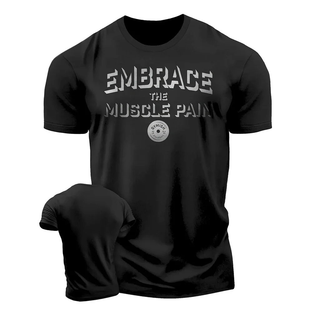 Fitness Elastisches Atmungsaktives Herren-T-Shirt 2026 Neuer Stil Modisches Sport-Schnelltrocknendes 3D-Herren-Kurzarmshirt – Detail 14