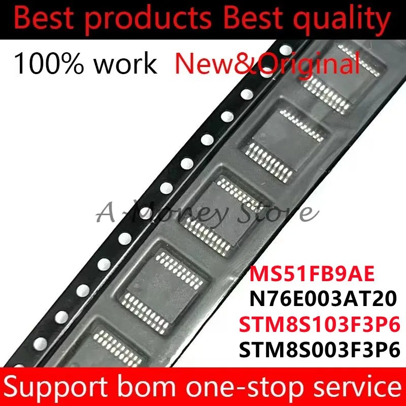 

(5pcs)MS51FB9AE N76E003AT20 STM8S003F3P6 STM8S103F3P6 8S003F3P6 8S103F3P6 sop-20