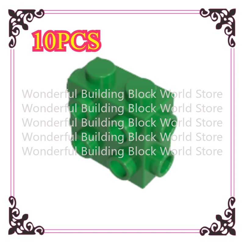 

MOC, 10 шт., детали для строительных блоков 67329, детали 1x2x1 2/3, кирпич с 3-сторонними выпуклыми точками, детская игрушка «сделай сам», подарок на день рождения