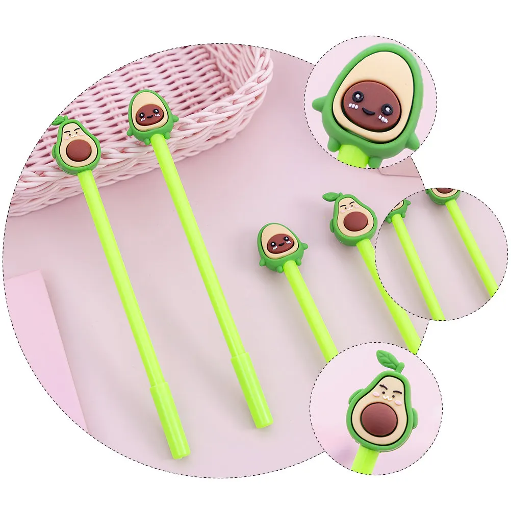 

Набор из 20 штук: милые гелевые ручки с авокадо для студентов, премиум-материал, экологичный дизайн, долговечные, с защитой наконечника, для школы