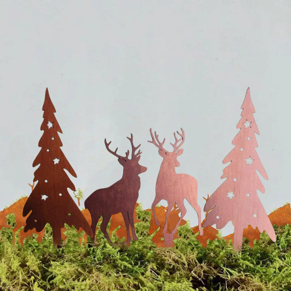 لحديقة لعيد الميلاد الغزلان في الهواء الطلق زخرفة عطلة الاحتفال شجرة عيد الميلاد 28*9.3 سنتيمتر شجرة عيد الميلاد الفن