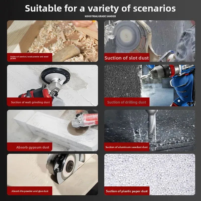Industrial-grade Slotting Dust Collector, High-power Blowing and Suction Blower