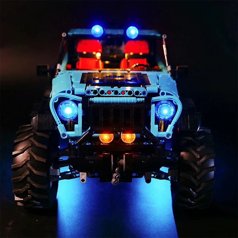 RC DIY ชุดไฟ LED สําหรับ LEGO T5010 การวิเคราะห์รถ SUV รถออฟโรด (เฉพาะไฟ LED, ไม่มีบล็อกรุ่น)