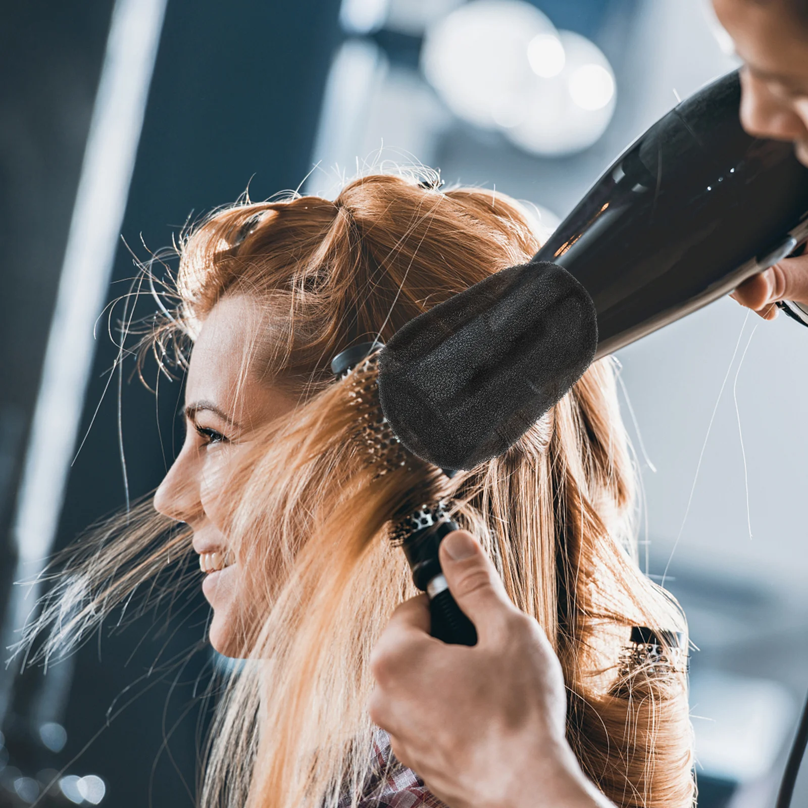 

Ветрозащитный диффузор для стрижки, универсальный фен, носок, инструмент, губка, прочный, против ожогов, высокая термостойкость, удар