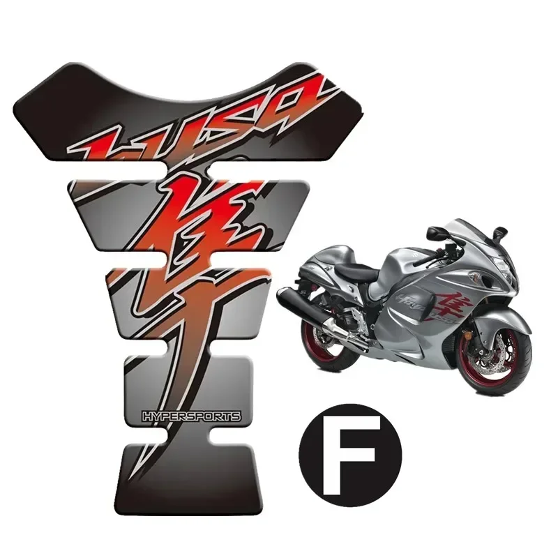 For Suzuki Hayabusa GSX1300R GSXR1300 Motorcycle Motor Tank Pad Protector 3D Gel Sticker Decal - F