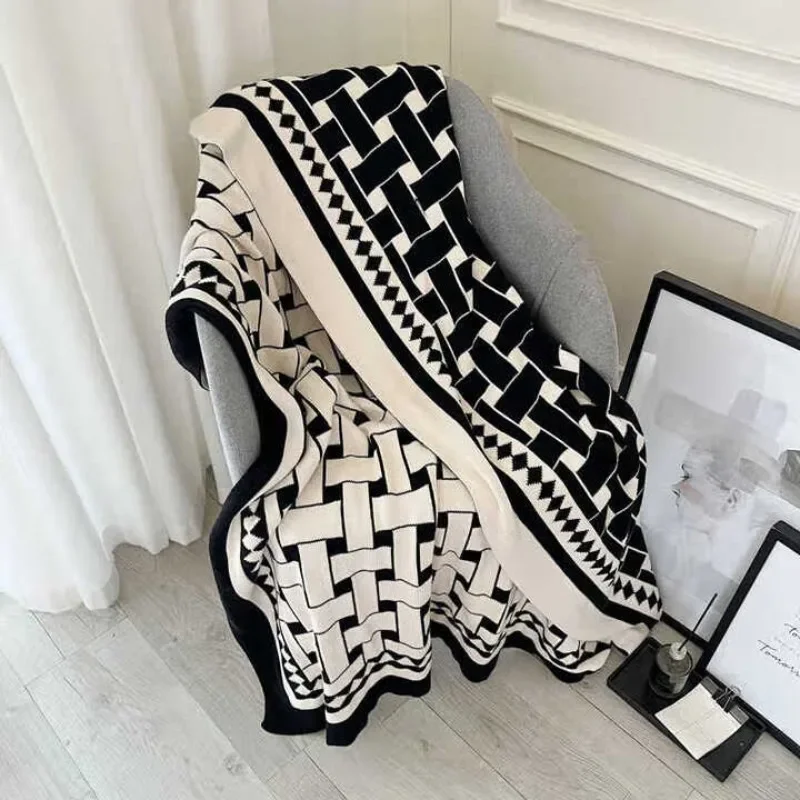 Light luxury brand pure cotton blanket