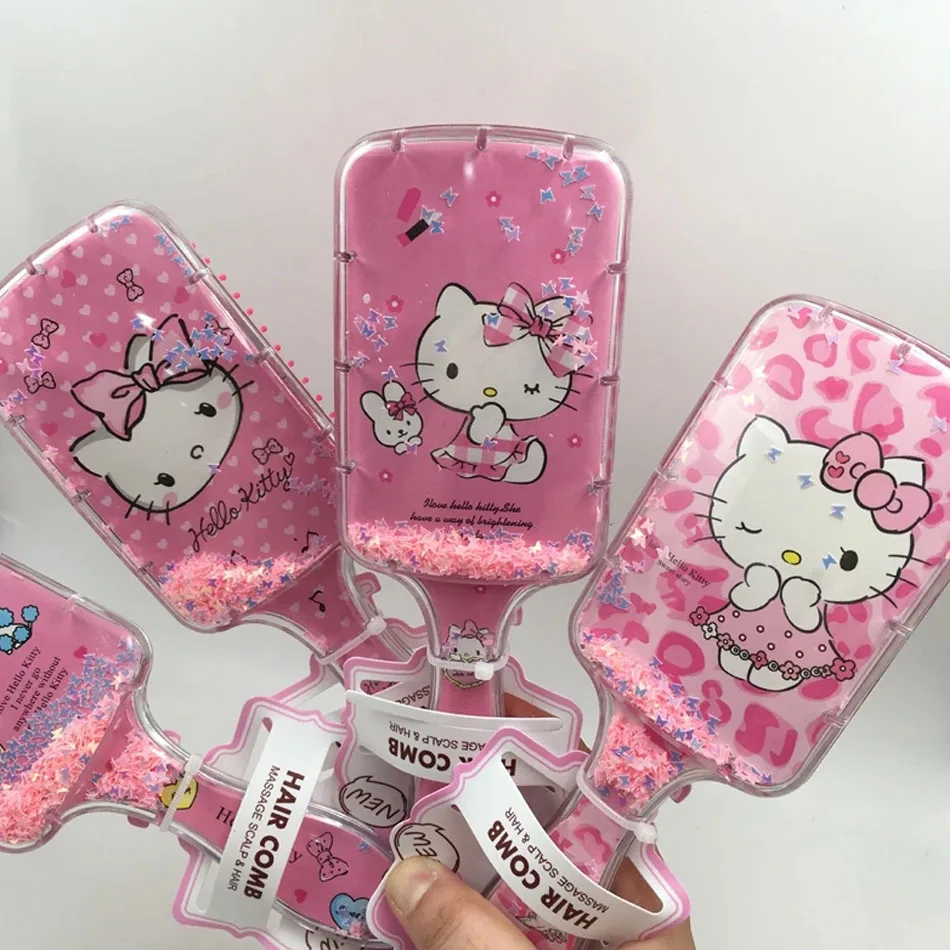 Sanrio Hello Kitty Children's Comb Cute Cartoon Air Cushion Comb Charm Highly Attractive Hairdressing Airbag Comb Holiday Gifts