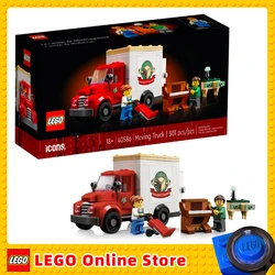 LEGO Icons 40586 Moving Truck with 2 LEGO Minifigures of Movers (Girl and Boy) Plus A Gramola Piano & Dressing Table Xmas Gift